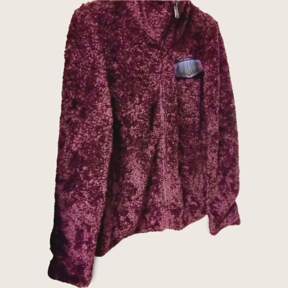  PENDLETON Women's Maroon Heavy Sherpa Jacket. - Picture 5 of 16
